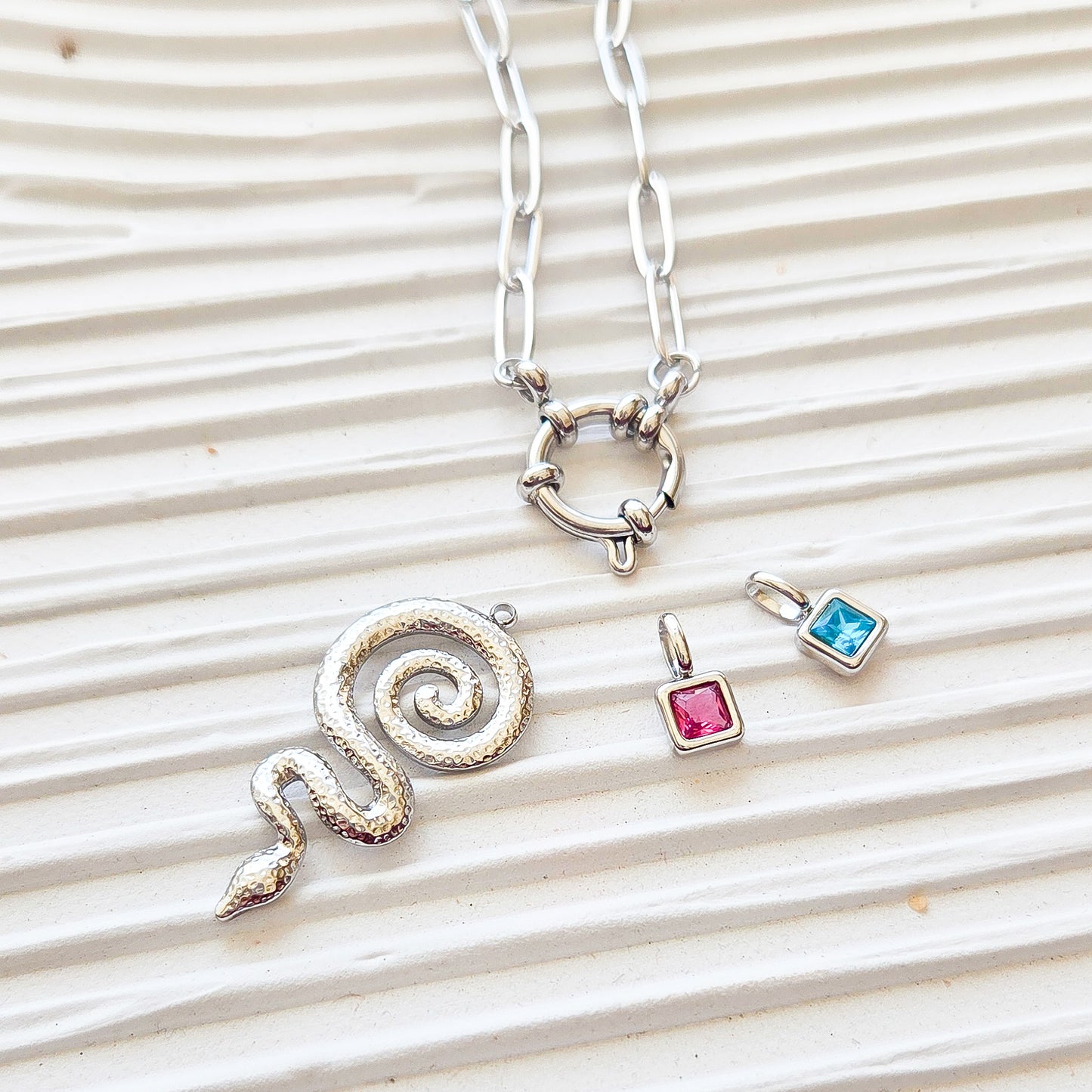 Slither Charm - Silver