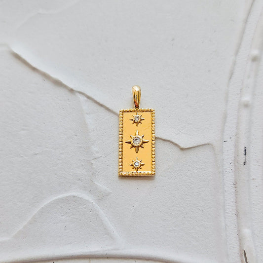 Trio of Lights Charm - Gold