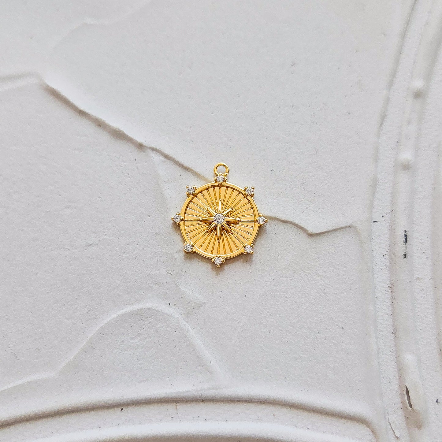 Compass Charm - Gold